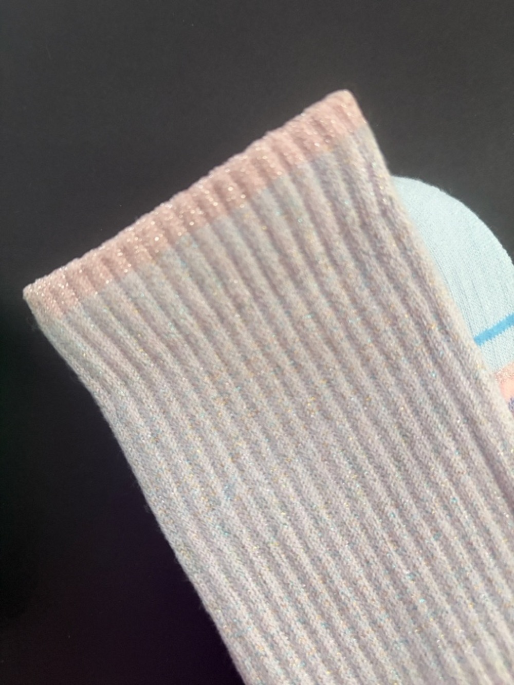 Bombas Wicket Quarter Socks Calf/Crew Pastel Sparkle Sold Out New w/tags Small - Picture 5 of 6